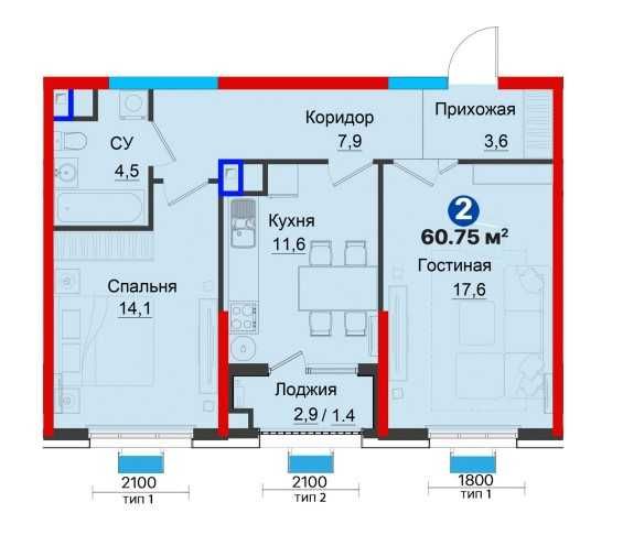 Ваша идеальная Двушка с выгодой более 220 млн сум| 1000$ за м2 (Х)