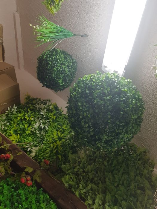 Buxus artificial sfera 20 30 40 50 60cm decoratiune interior exterior