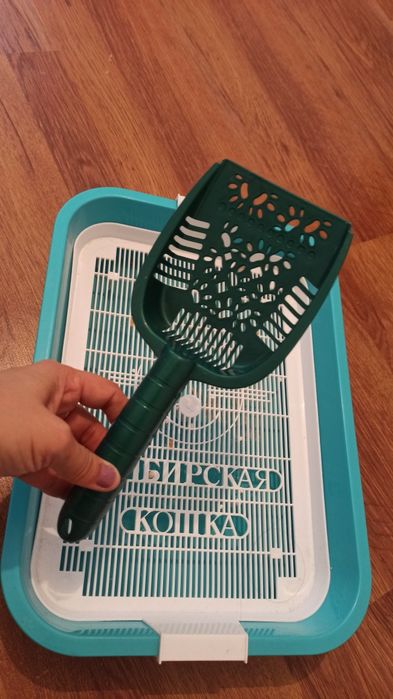 Туалет для кошек миска лопатка