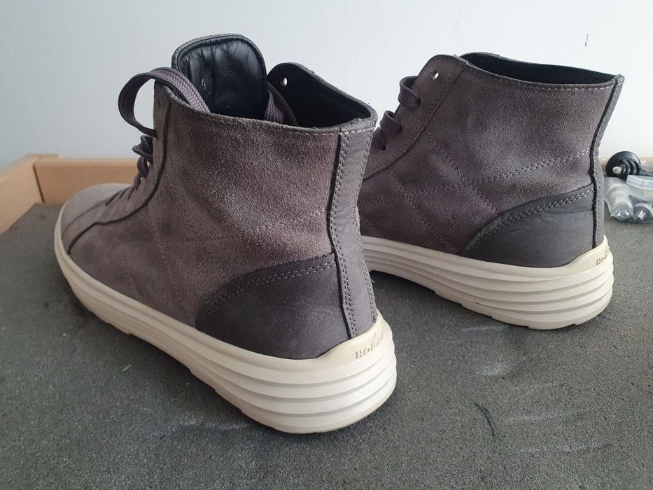 Sneakersi tenisi HOGAN din piele gri masura 43 44