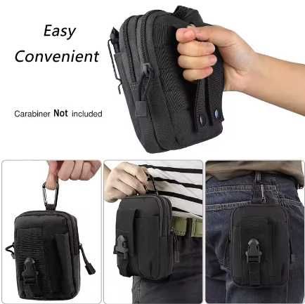 Тактическа чантичка за крак / кръст – черна