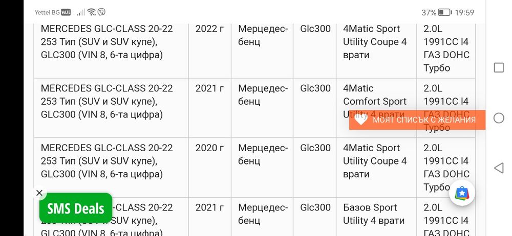 Дроселови клапи Мерцедес