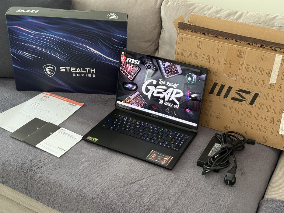 16’QHD+ 240Hz OLED/Ryzen AI 9 HX 370/RTX 5070 TI 12GB/Msi Stealth A16/32GB LPDDR5x /2TB SSD/Гаранция