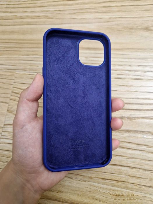iPhone 13 үшін күлгін түсті сапалы Silicone Case чехолы