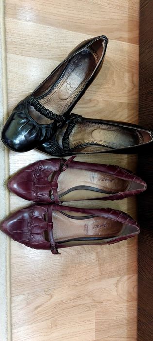 Pantofi din piele Rizzoli + bonus 2  pantofi de piele  + saboti piele