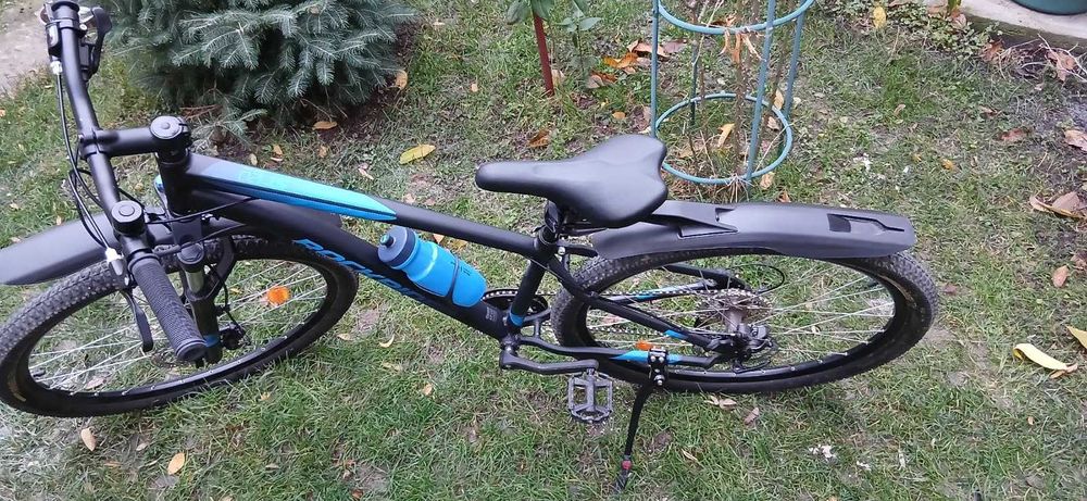 Bicicleta ROCKRIDER ST 120 negru-albastru 27,5", cadru M