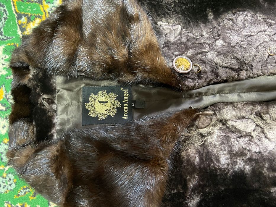 Мутоновая шуба б/у