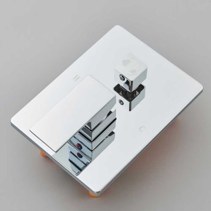 Set dus baterie incastrata, 2 functii,Crom/ Black, REDUS de la 1000RON