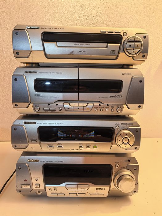 Amplificator Technics SA EH 670, procesoe sunet SH EH 670, CD SL EH 570 si deck  RS DV 250 staie