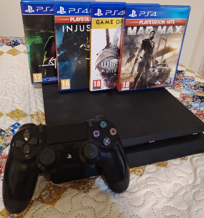 Най-добрата оферта в olx на Ps4 slim 1TB пълен комплект