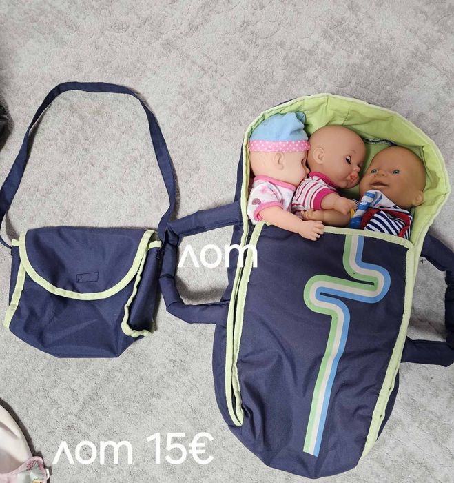 Детска количка за кукли с бебе и аксесоари