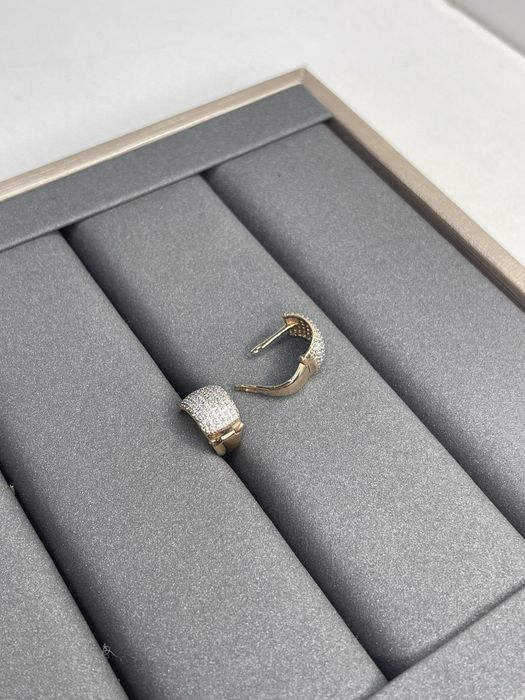 Серьги бочонки 585.