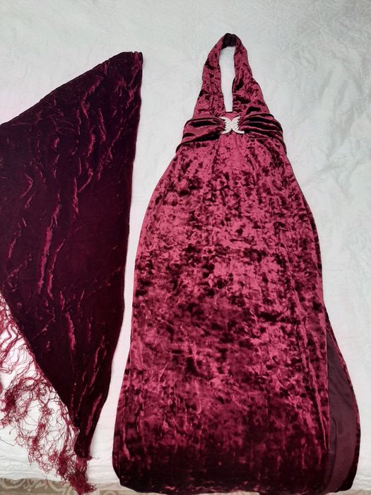 Вечернее платье длинное бархатное