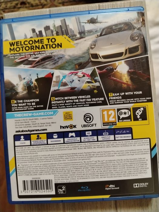 UFC4/Crew 2/Uncharted4 PS4