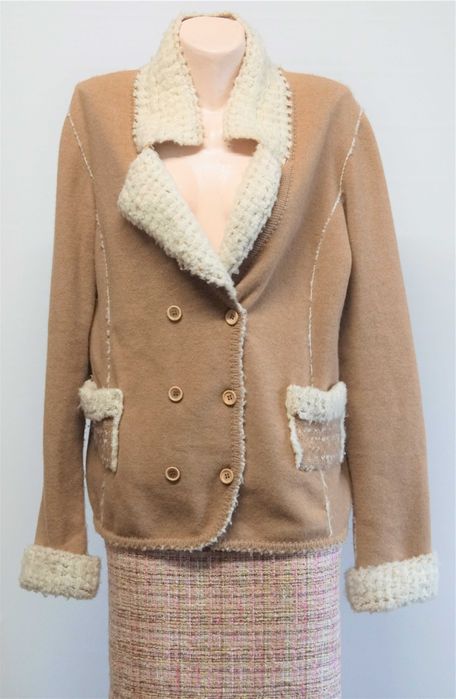 Cardigan Ermanno Scervino doua randuri nasturi marimea 8