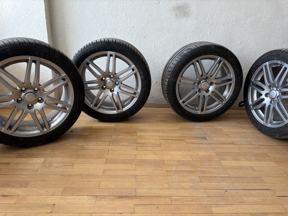 Оригинални джанти 18" OEM AUDI LE MANS с летни гуми дот 22-24.