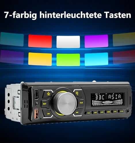 Ново 1DIN Автомобилно Радио DAB+ Bluetooth RDS AM FM USB AUX SD кола