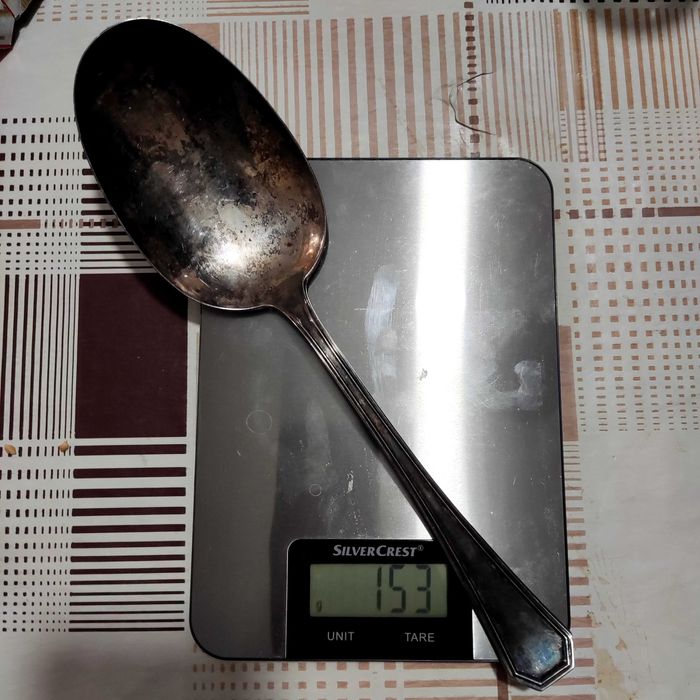 Сребърна лъжица 153 гр.