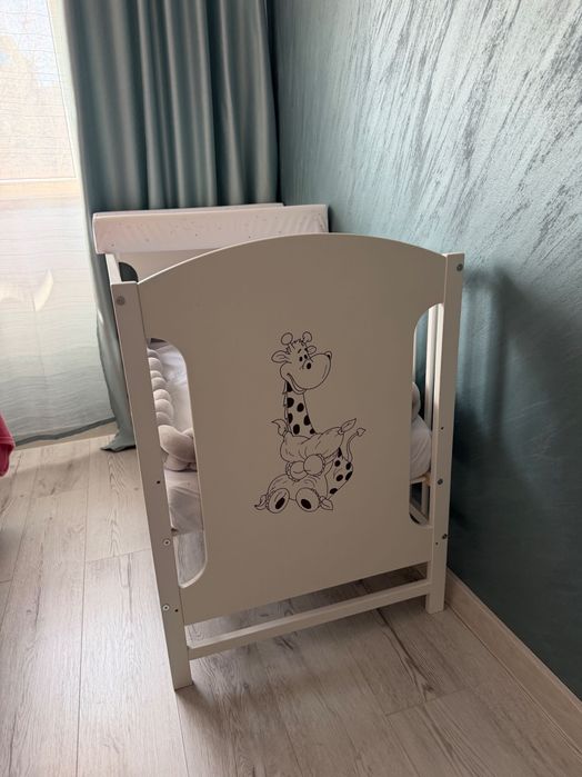 Pătuț bebeluși - echipat cu saltea bambus