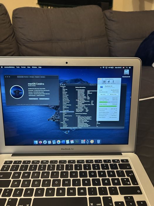 Macbook air 13 A1466 (Early 2014) baterie 91 cicluri