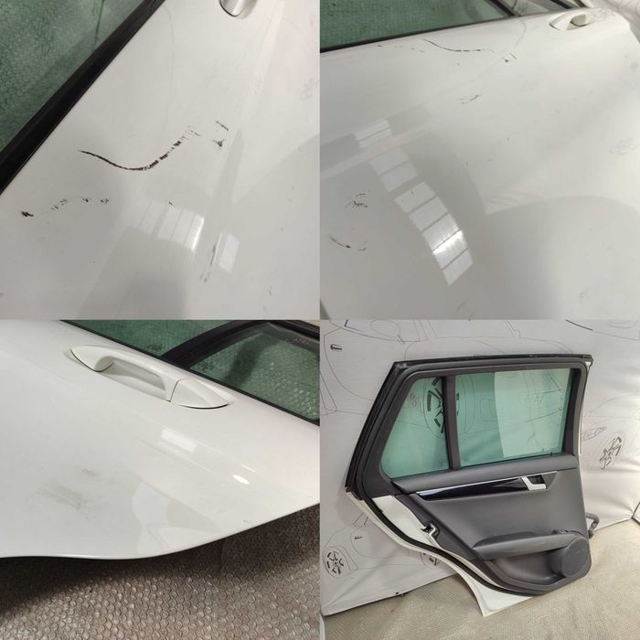 Ușă Spate Stânga Mercedes-Benz C-Class W204 Sedan Alb Cod Culoare 149 Polar White 2013 / [2007-2014] / A2047302300 (1E)
