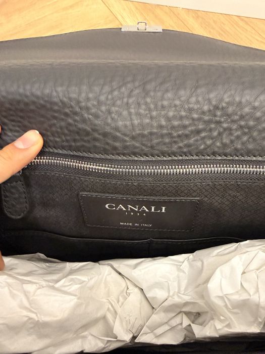CANALI кожанный деловой портфель