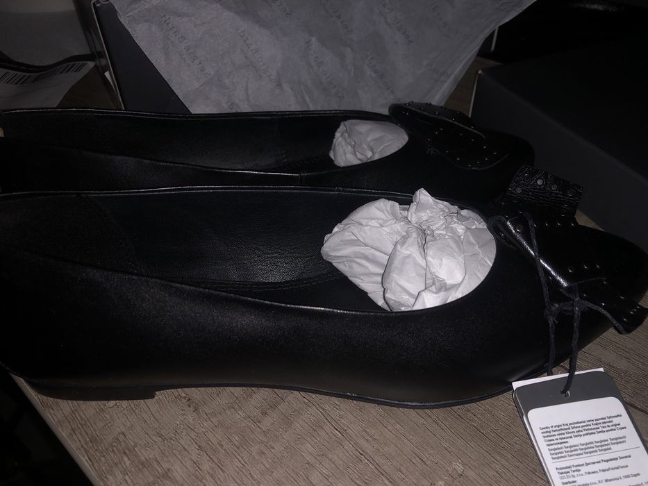 Balerini piele Sergio Bardi, noi cu eticheta, mar. 39