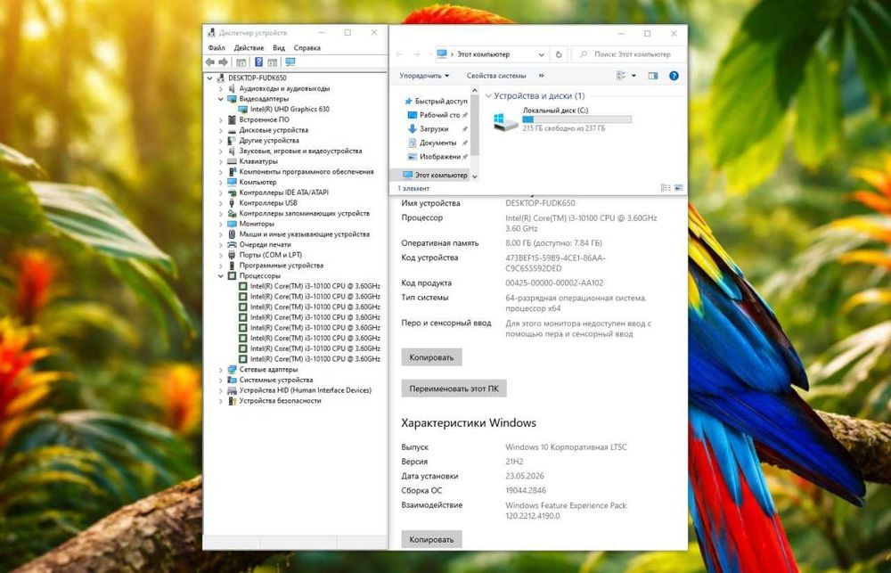 Monoblok LENOVO 24 CURVED FHD iPS/ i3 10100 / 8GB / SSD 256GB Manablok