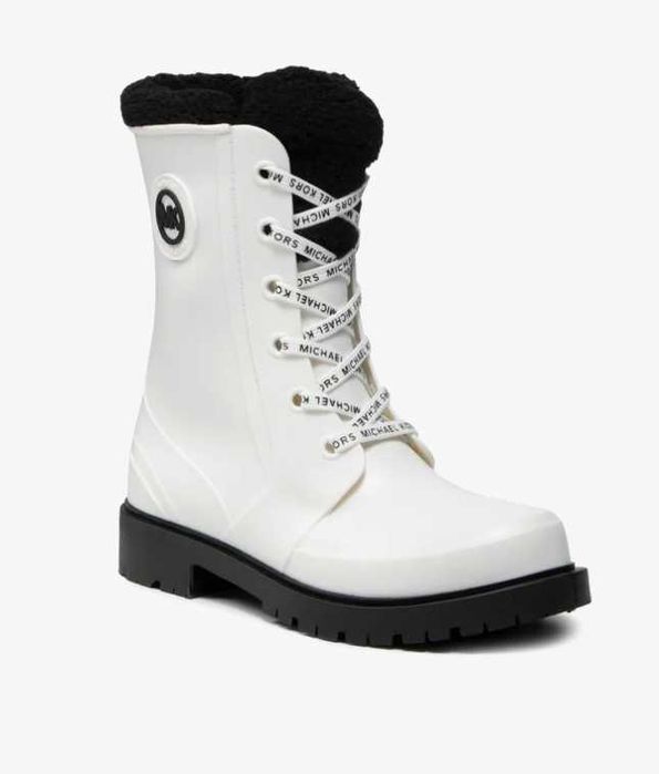 MICHAEL Michael Kors Montaigne Rainboot – бели гумени ботуши, боти 36