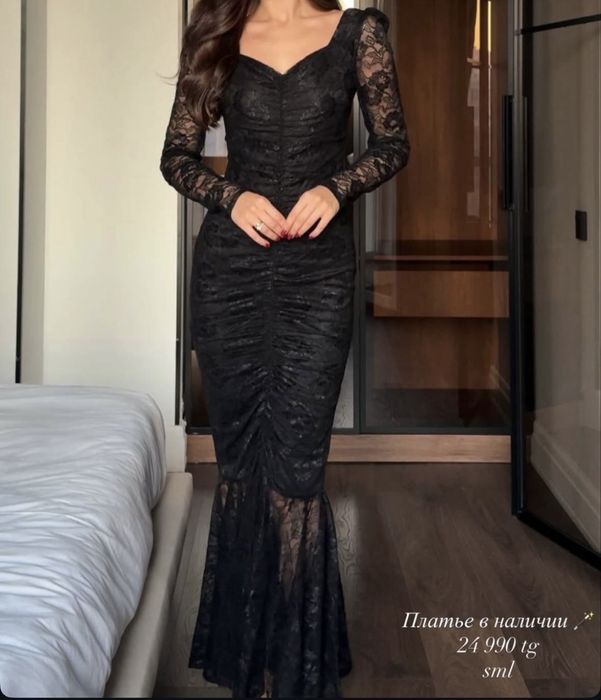 Платье черное вечернее