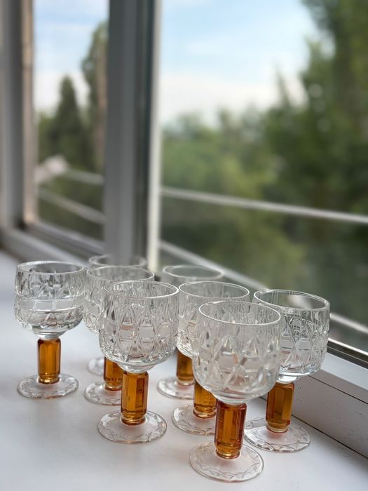 Винтажные рюмки СССР, 8 шт