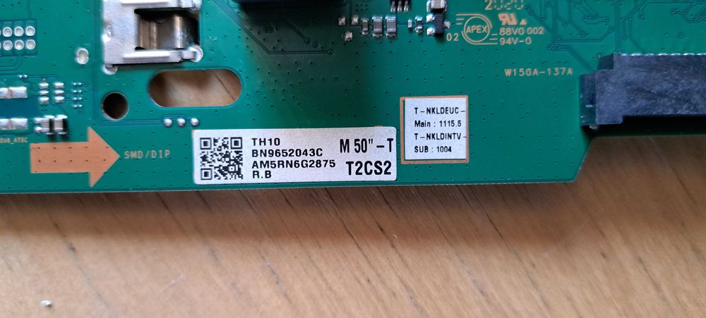 Components din 2 Samsung UE50TU8072UXXH V.01 ecrane defecte