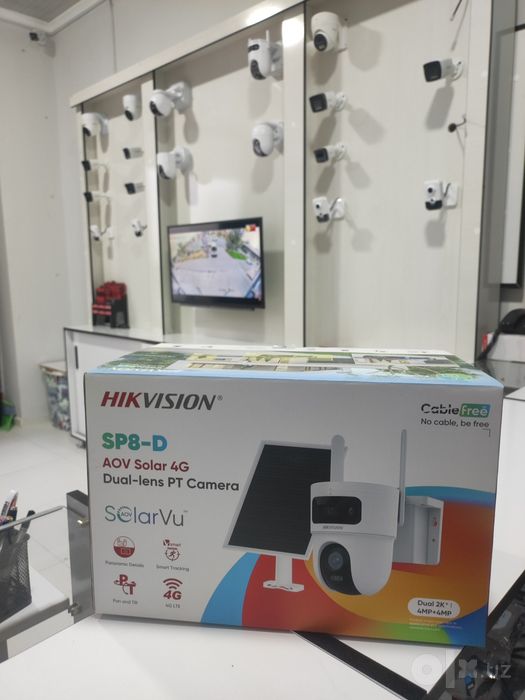 Hikvision brendidan quyosh paneli kamera sim karta orqali ishlaydi