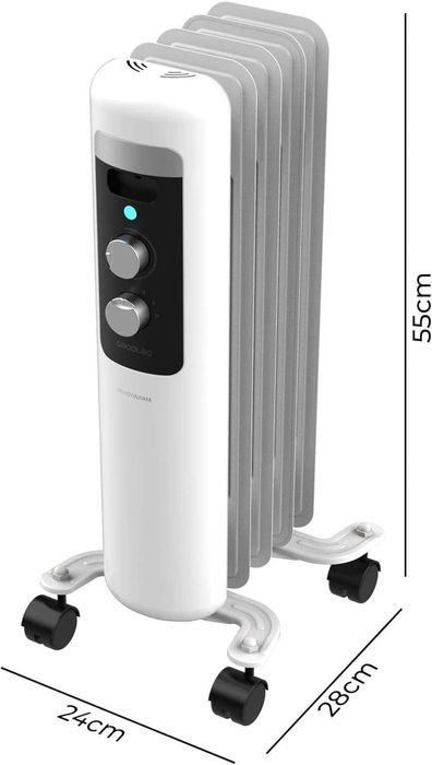 Електрически маслен радиатор Cecotec ниска консумация на енергия 1000W