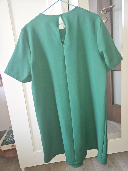 Rochie A-line, verde smarald, H&M