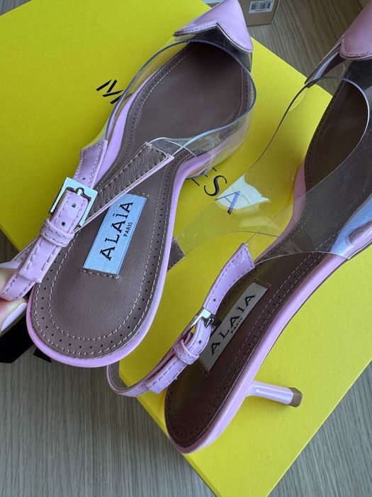 Alaïa coeur розови обувки