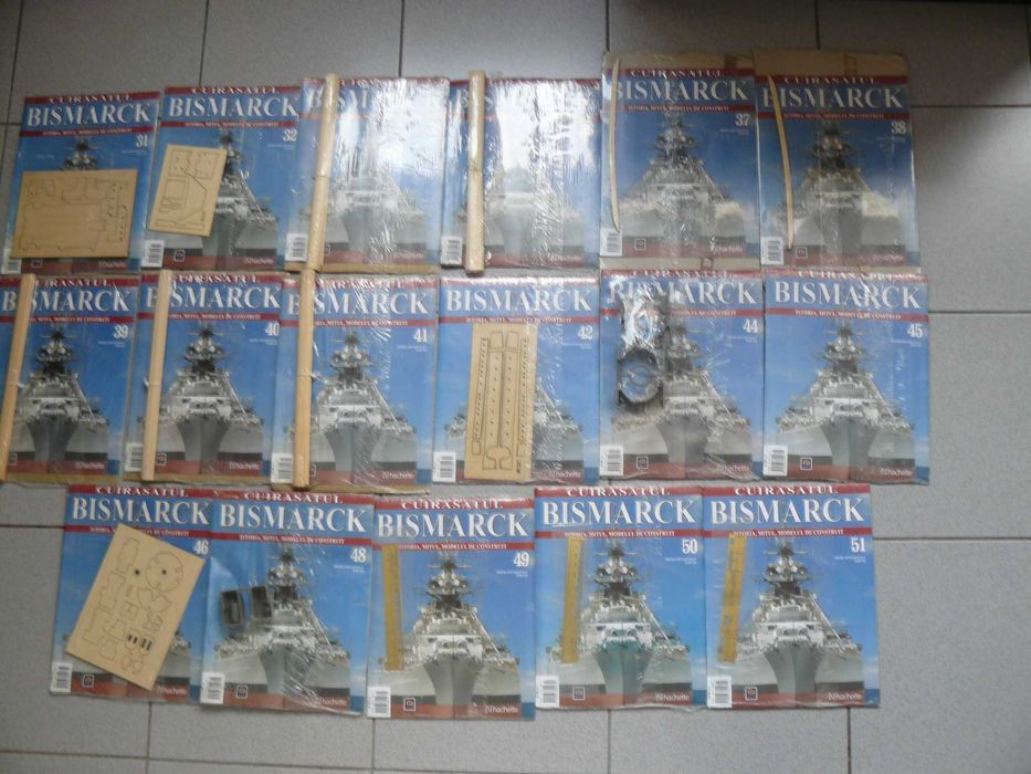 15 Numere Reviste CUIRASATUL BISMARCK Sigilate De La Editura Hachette