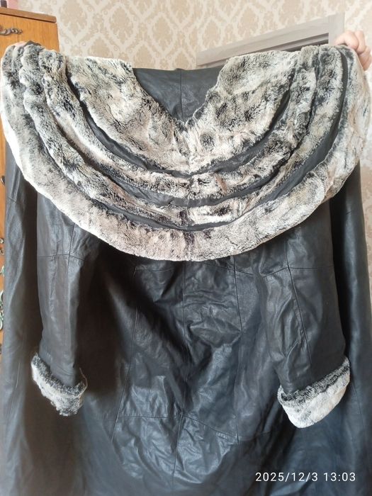 Плащ натуральный кожа