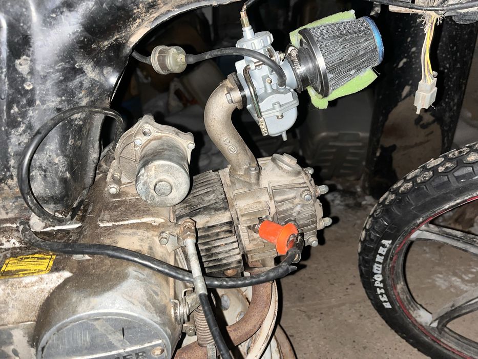 Полдам мото на ходу