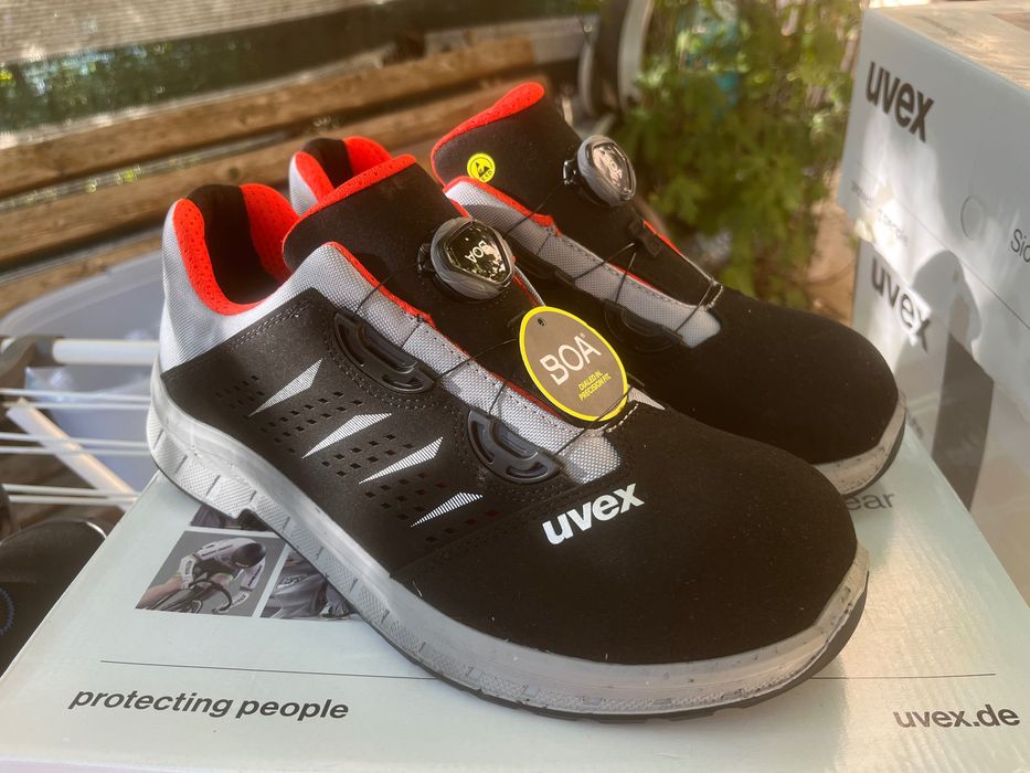 Pantofi de protecție, 43, Uvex cu sistem BOA, S1