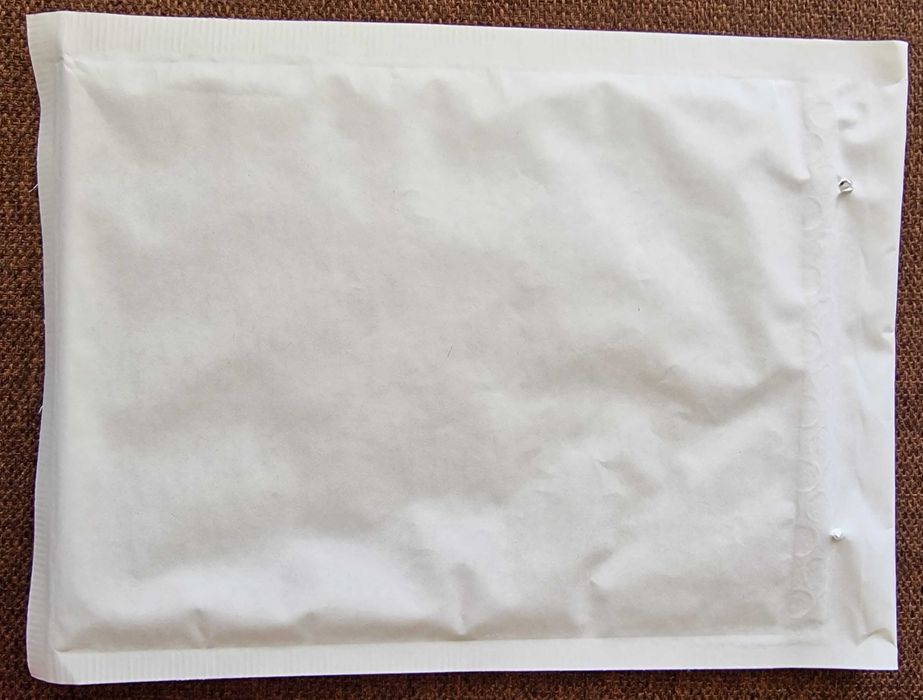 Plic antișoc cu bule D 14, 200 x 275 mm, alb / natur