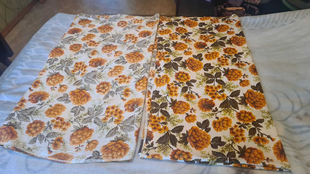 Шторы с красивым цветочным рисунком, СССР