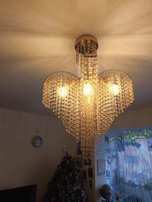 Candelabru cu cristale