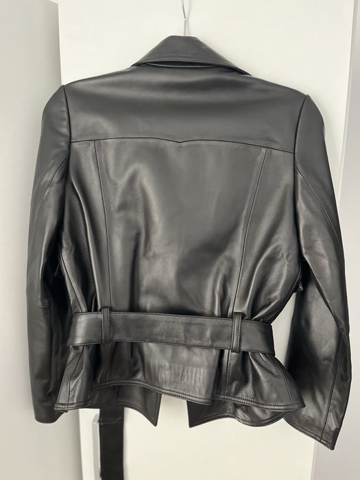 Geaca piele Chanel,  cu eticheta