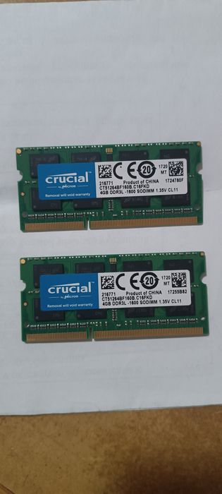 Оперативная память ноутбука