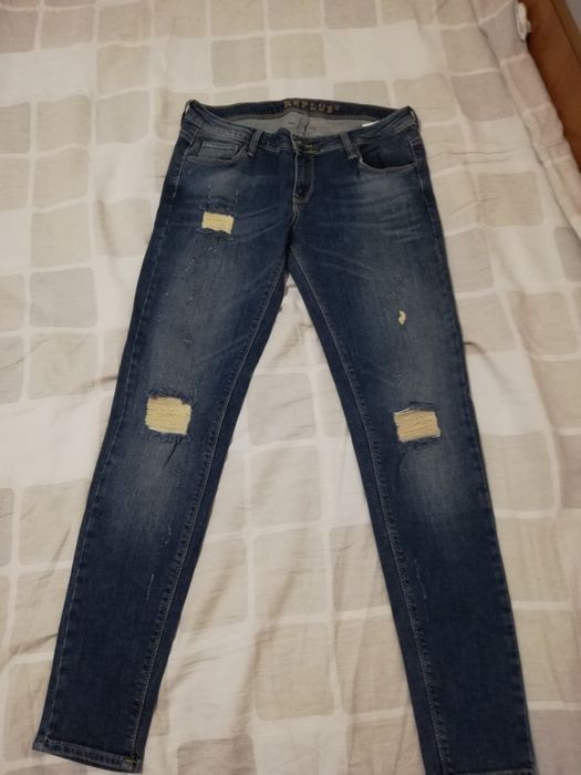 Blugi skiny, noi, talie joasa.