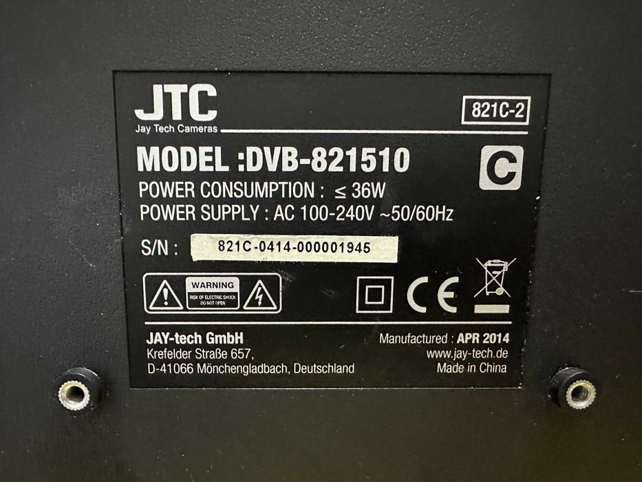 Телвизор LED tv 22" JTC DVB-821510  220v