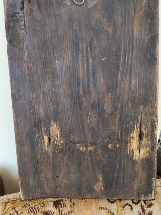 Icoană veche Maica Domnului – sec. XVII–XVIII, pictură pe levkas