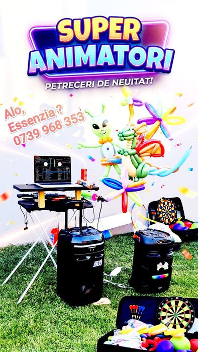 Animatori  petreceri la doar 199lei/h /jocuri/karaoke /modelaj baloane/picturi faciale