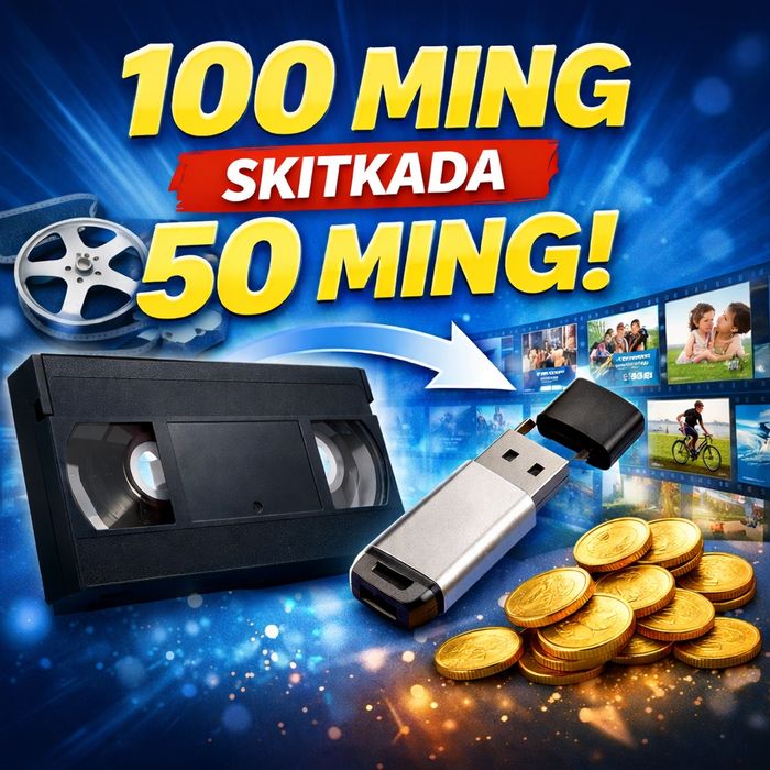 Видео касетадан диск флешкага кучирамиз